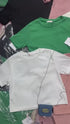 Solid Colour  Round Neck Crop Tops